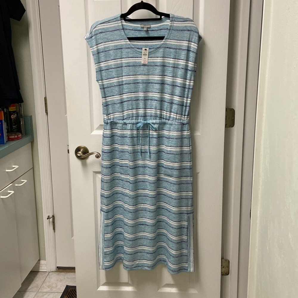 T by Talbots Summer Striped  Dress